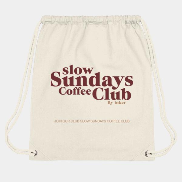 Slow sundays coffee club (gym bag) Thumbnail
